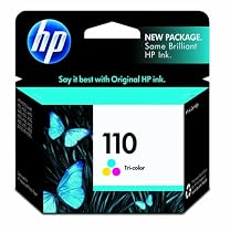 Original HP 110 Triincolor Ink Cartridge in Retail Packaging
