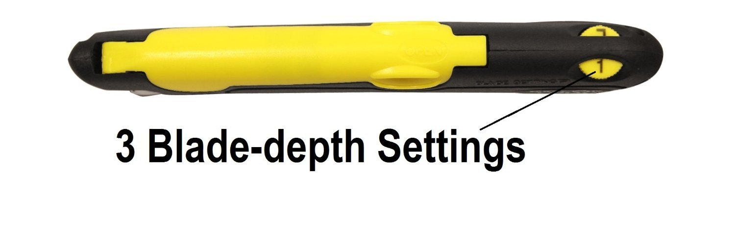 Easy Cut Safety Box Cutter Yellow 2000 Series EZ Cut / Easy Cutter ... Easy Cut Safety Box Cutter Yellow 2000 Series EZ Cut / Easy Cutter ...