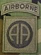 82nd Airborne Subdued Patch with Airborne Tab