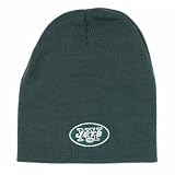 New York Jets Beanie Hat, Uncuffed Black