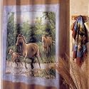Running Horses - Shower Curtain