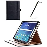 ProCase Samsung Galaxy Tab S2 9.7 Case - Leather Stand Folio Case Cover for 2015 Galaxy Tab S2 Tablet (9.7 inch, SM-T810 T815), with Multiple Viewing angles, auto Sleep/Wake, Document Card Pocket (Black)
