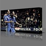 FRANK LAMPARD JOHN TERRY Goal Celebration Stunning Large Gallery Framed Stunning Canvas Art Poster Print Ready To Hang NEW Modern Art England Football Soccer