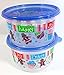 Ziploc Limited Holiday Edition Large Round Containers, 2 Containers & Lids