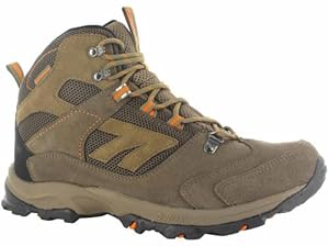 Hi-Tec Men's Flagstaff Waterproof Hiking Boot,Brown/Clementine,10.5 M US
