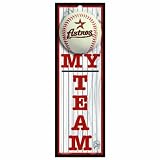 MLB Houston Astros 4-by-13 Wood "My Team" Sign