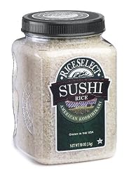 RiceSelect Sushi Rice, 36-Ounce Jars (Pack of 4)