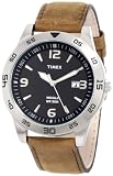 Timex Men`s T2N6979J Style Sport Army Green Leather Strap Watch