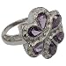 Romantic Valentines Gifts Sterling Silver Amethyst Ring US Size 6 (rng353)