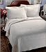 4 PC Newport Mansions QUEEN Rosecliff Coverlet By MARRIKAS WHITE 4 PC Newport Mansions QUEEN Rosecliff Coverlet By MARRIKAS WHITE