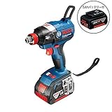 ボッシュ Bosch 18Vバッテリーインパクトドライバー GDX18V-EC／18V 5Ah x 2 リチウムイオンバッテリー付 / ( JJSショップ保証品 )(海外直送品)