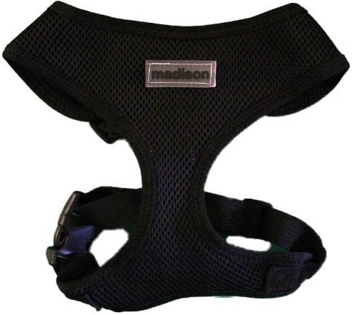 Double Adjustable Dog Harness-Black by Madison Pet Products