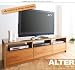 天然木デザインテレビボード【ALTER】アルター　ロータイプ／ナチュラル