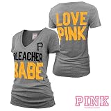 Pittsburgh Pirates Victoria's Secret PINK&Atilde;&macr;&Acirc;&iquest;&Acirc;&frac12; Deep V-Neck Bleacher Babe Tee