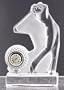PGA Golf Tournament Full Figure Lead Crystal Clock