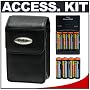 Kodak EasyShare Leather Case with 8 AA Batteries & Charger Accessory Kit for C180, C513, C613, C713, C743, C813, C915, C1013 Digital Cameras