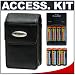 Kodak EasyShare Leather Case with 8 AA Batteries & Charger Accessory Kit for C180, C513, C613, C713, C743, C813, C915, C1013 Digital Cameras
