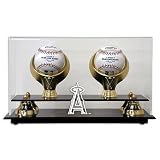 Mounted Memories Los Angeles Angels of Anaheim 2Ball Golden Classic Baseball Display Case