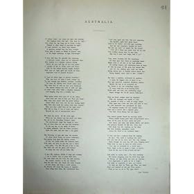 1886 Australia Poetry Poem John Farrell Words