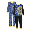 Boys' 4-piece Transformers Bumblebee Rise Pajama Set - Blue
