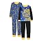 Boys' 4-piece Transformers Bumblebee Rise Pajama Set - Blue