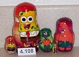 Sponge Bob Russian Nesting Doll. 5 Pc / 4 in #4.108