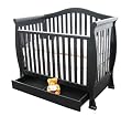 Venetia 4-in-1 Crib In Black Finish By AFG Baby Furniture