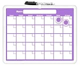 Board Dudes 11"x14" Plastic Framed Magnetic Calendar - Colors May Vary (12036UA-4)