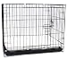Brand New 2 Doors Dog Kennel Crate Cage 30x21x24 w/Fleece Pad- A305_SHFP