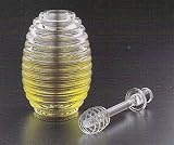 Honey Jar with Server (Clear) (3 3/8"D x 5 1/2"H) Honey Jar with Server (Clear) (3 3/8"D x 5 1/2"H)