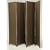 5 Panel Black and Natural Room Screen Room Divider