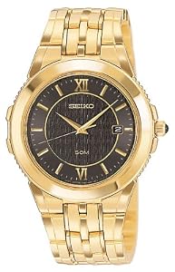 Seiko Le Grand Sport Gold-Tone Steel Bronze Mens Watch SKK640