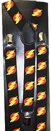 Outer Rebel Flash Lightening Bolt Suspenders