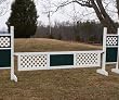 2 Panel Outside Lattice Gate Wood Horse Jumps 12ft