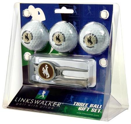 Wyoming Cowboys Uw Ncaa Kool Tool 3 Golf Ball Gift Packs