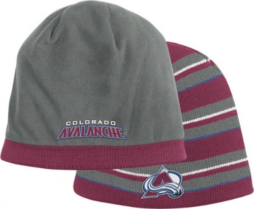 Buy Colorado Avalanche Fashion Stripe Reversible Skully Hat