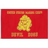 Marines devil dogs Flag Polyester 3 ft. x 5 ft.