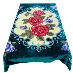 Solaron Queen Opium Korean Mink Blanket - Turquiose Blue
