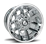 Fairway Alloys 121 Illusion Chrome Golf Cart Wheel - 10x7