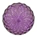 Purple LED Lighted Hanging Crystal Sphere Ball Outdoor Christmas Decoration 6"