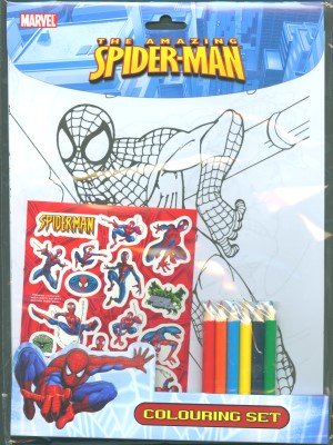 Childrens Toyshop  Toys : Spider-Man Colouring Set
