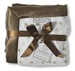 Swaddledesigns Stroller Blanket Fuzzy Dots, Pink/Mocha