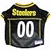 NFL Pittsburgh Steelers Dog Jersey, Size: X-Small. Best Football Jersey Costume for Dogs & Cats. Licensed Jersey Shirt.