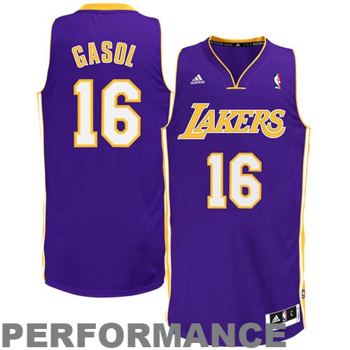 Adidas Los Angeles Lakers Pau Gasol Youth (Sizes 8-20) Revolution 30 Swingman Road Jersey Medium