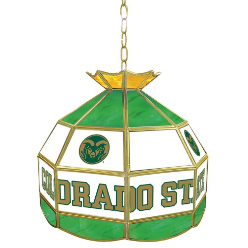 Buy Colorado State University Glass Tiffany Hanging Lamp by Trademark Global