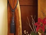 Pair Dark Grey handmade Curtain Tieback / Tiebacks / Tassels