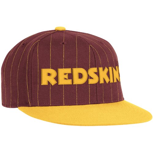NFL Men's Washington Redskins End Zone Flat Visor Flex Hat - Tw84Z (Maroon, Large/X-Large)