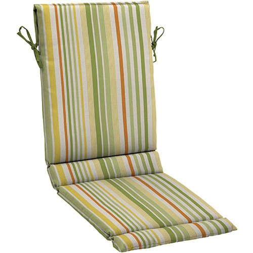(6) Outdoor Patio Chair Cushions ~ Breton Stripe Green SHIPPING INCLUDED