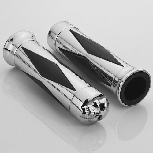 Custom Racing Motorcycle Soft Rubber Handlebar Hand Grips Bar Ends Silver For 7/8"(22mm) Handlebar Yamaha YZF R6 1999 2000 2001 2002 2003 2004