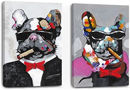 Yimei Art Modern Canvas Smoker Painting Wall Art for Home Decoration Canvas Prints Giclee Artwork for Wall Decor with The hourses